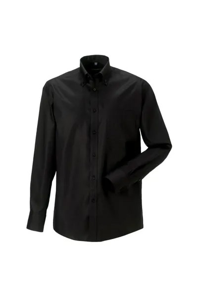 Рубашка Ultimate Non-Iron с длинным рукавом Collection Russell, черный