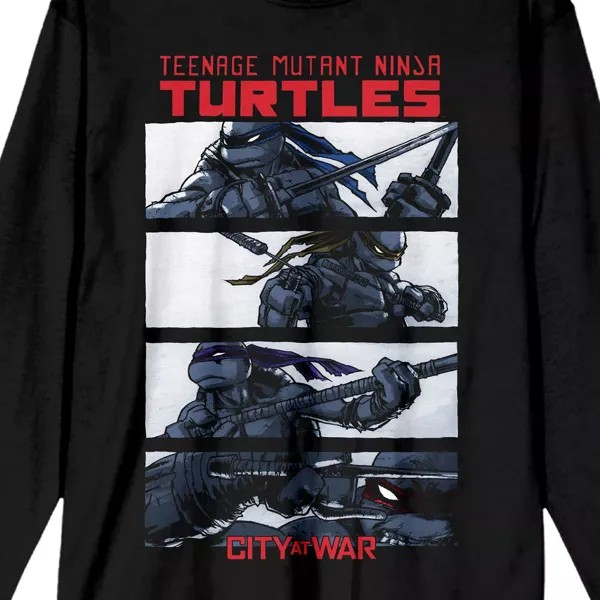 Мужская футболка с рисунком Nickelodeon Teenage Mutant Ninja Turtles City At War