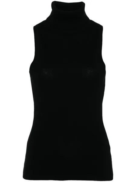Allude топ с высоким воротником, черный