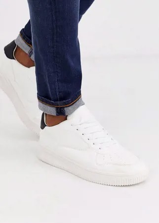 Белые кроссовки из искусственной кожи New Look-Белый