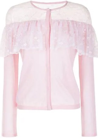 Giambattista Valli многослойный кардиган с цветочным кружевом