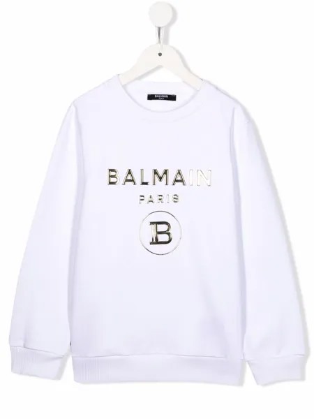Balmain Kids толстовка с логотипом