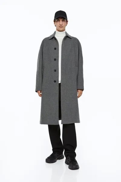 Пальто мужское H&M 1035890006 серое XL (доставка из-за рубежа)