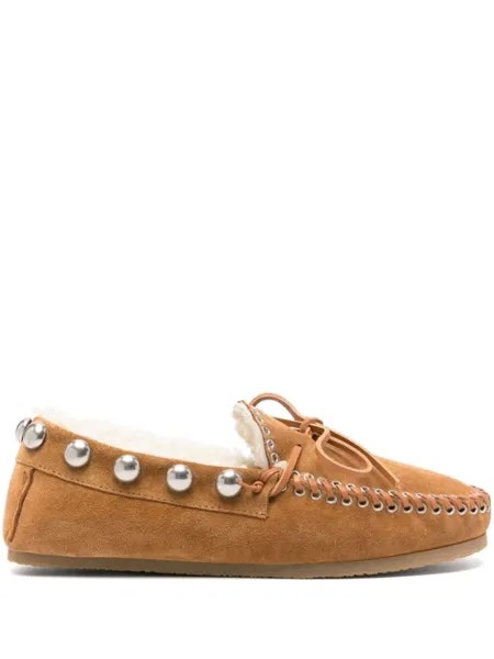 ISABEL MARANT мокасины из овчины, нейтральный цвет