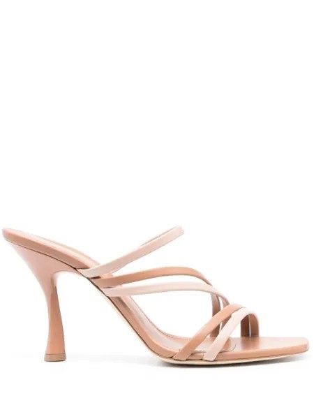 Malone Souliers мюли Tami 90 в двух тонах, нейтральный цвет