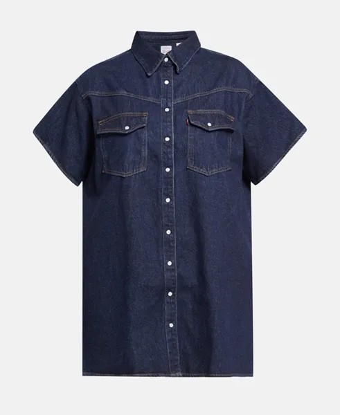 Джинсовое платье Levi's Plus, темно-синий