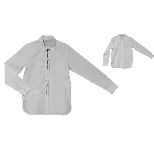 Школьная блуза BADI JUNIOR, размер 170, белый
