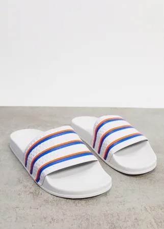 Белые шлепанцы adidas Originals Adilette-Белый