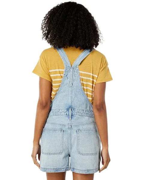 Шорты Madewell Corsica Short Overalls in Wardell Wash, цвет Wardell Wash