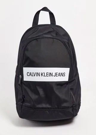 Черный рюкзак со вставкой с логотипом Calvin Klein Jeans-Черный цвет