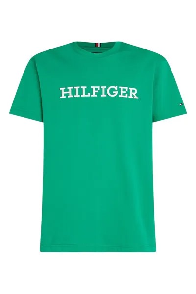 Футболка с вышитым логотипом Tommy Hilfiger, зеленый