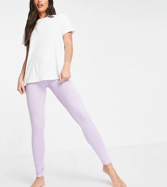 Пижамные леггинсы из трикотажа сиреневого цвета ASOS DESIGN Tall – Выбирай и Комбинируй-Фиолетовый цвет