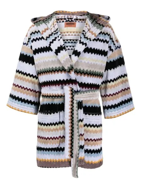 Missoni Home халат Curt с узором зигзаг, серый