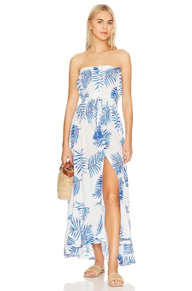 Платье макси Tiare Hawaii Ryden, цвет Island Palm Blue
