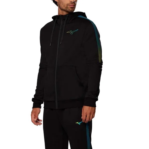 Толстовка Mizuno Release Full Zip, черный