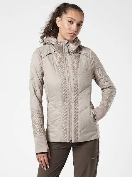 ATHLETA Rock Ridge Куртка Primaloft S, маленький размер | Серое пальто Bluff #350851 НОВИНКА