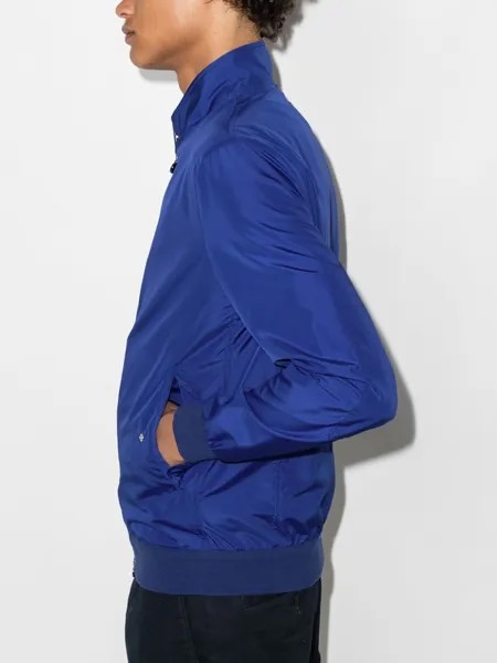 Kiton куртка Harrington на молнии, синий