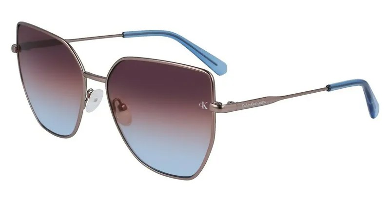 Солнцезащитные очки Женские Calvin Klein CKJ23202S коричневые