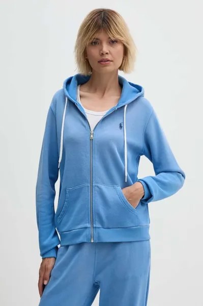 Хлопковая толстовка Polo Ralph Lauren, синий
