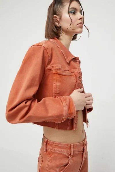 Джинсовая куртка Guess Originals, оранжевый