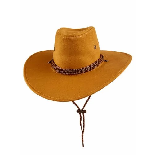 Шляпа карнавальная ковбойская, цвет рыжий, размер 58