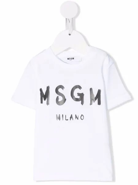 MSGM Kids футболка с логотипом