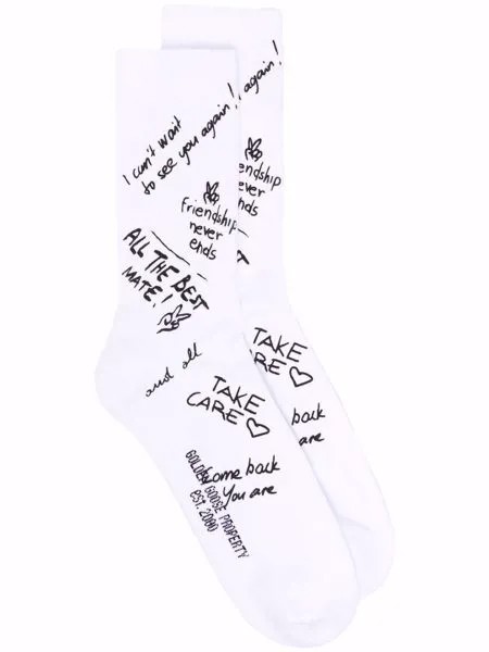 Golden Goose scribble-print socks