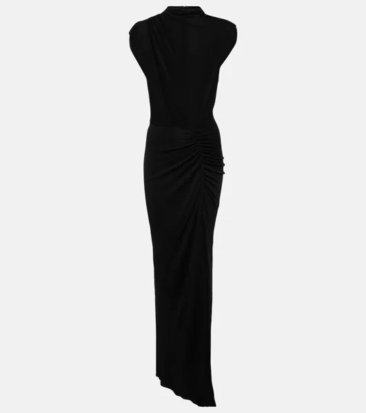 Платье макси apollo из джерси Diane Von Furstenberg, черный