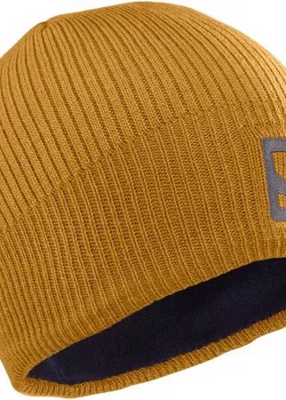 Шапка SALOMON 2022-23 Logo Beanie Martini Olive/Olive Ni