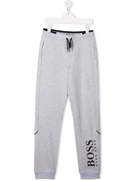 BOSS Kidswear спортивные брюки с логотипом