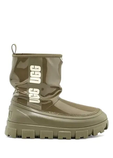 Классические женские ботинки brellah mini цвета хаки Ugg