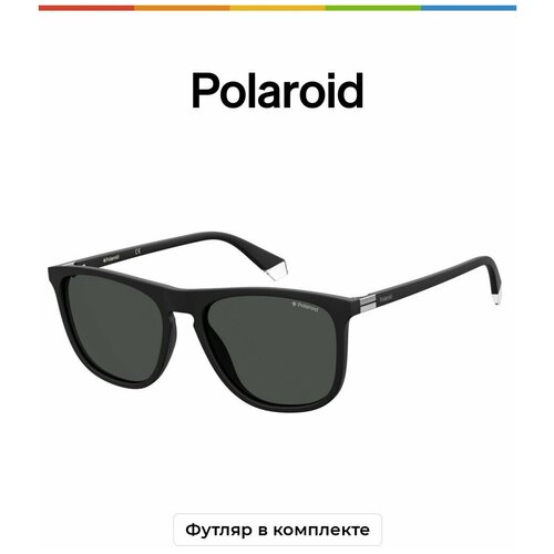 Солнцезащитные очки Polaroid, серый..