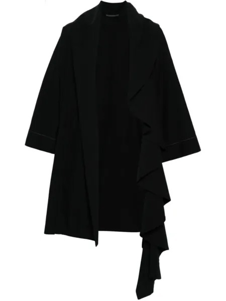 Фактурная куртка с открытым передом Yohji Yamamoto, черный