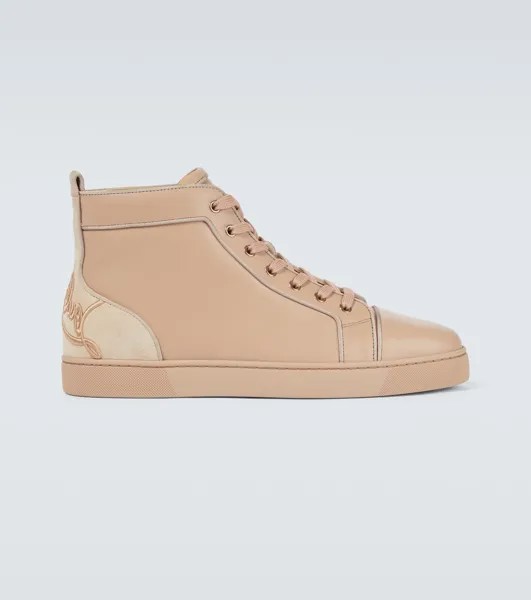Кроссовки Fun Louis Christian Louboutin, бежевый