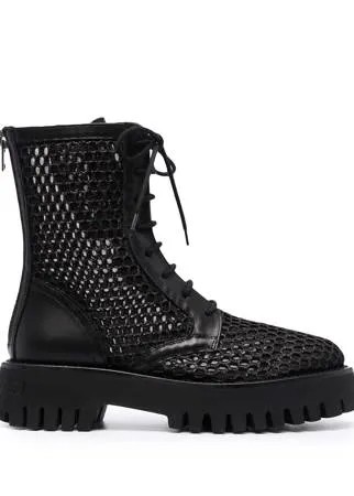Casadei сетчатые ботинки на шнуровке