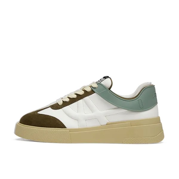 Кроссовки ASH Skateboarding Shoes Women's Low-top White/dark Green, белый