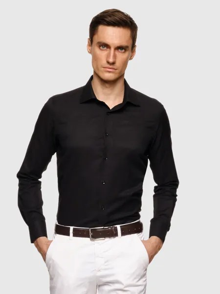 Рубашка мужская Cassa Marina OxfordS черная 3XL