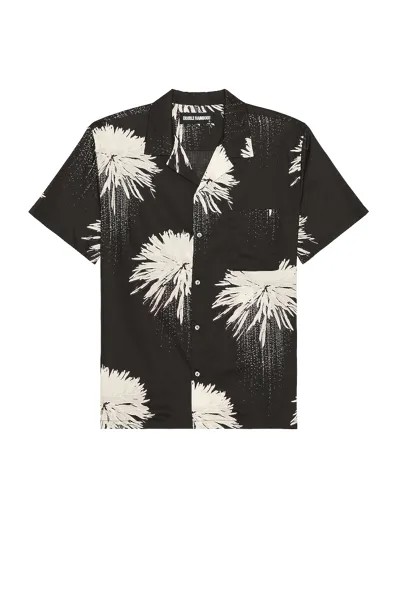 Рубашка DOUBLE RAINBOUU Short Sleeve Hawaiian, цвет Space Junk