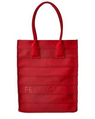 Женская сумка-тоут с логотипом Ferragamo, красная