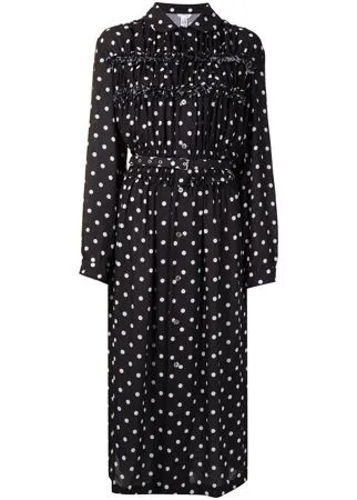 Comme Des Garçons Comme Des Garçons платье миди в горох