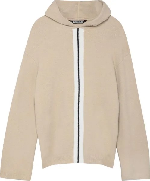 Худи Palm Angels Fleecy Knit Hoodie 'Off White/White', кремовый