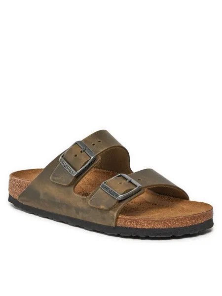 Мюли Birkenstock, хаки