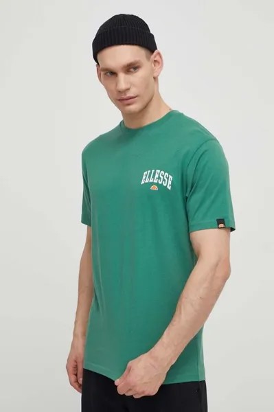 Хлопковая футболка Harvardo T-Shirt Ellesse, зеленый