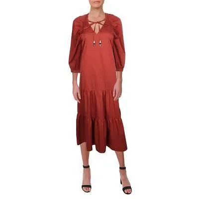 Женское макси-платье Boss Depera длиной до пола с рукавами три четверти BHFO 6303