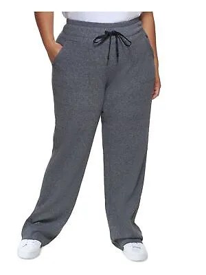 CALVIN KLEIN PERFORMANCE Женские серые брюки без застежек с эластичной резинкой на талии Plus 2X