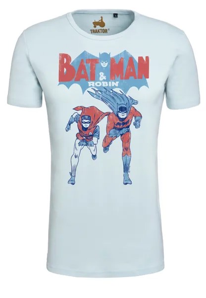 Рубашка LOGOSHIRT Batman & Robin, светло-синий