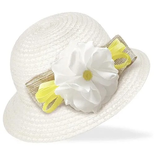 Шляпа Mayoral для девочек летняя, размер 48, белый
