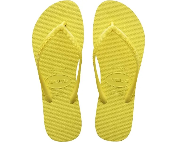 Сандалии Havaianas Slim Flip Flop Sandal, цвет Pixel Yellow