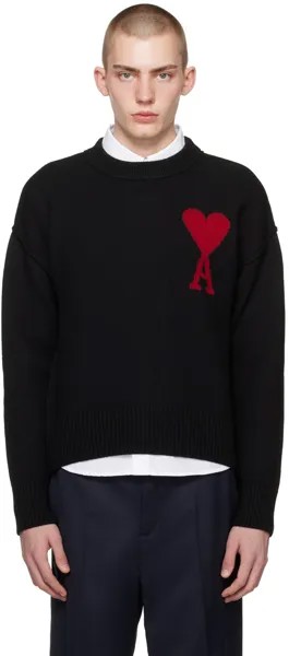 Черно-красный свитер Ami de Cœur Ami Paris, цвет Black/Red