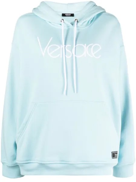 Versace худи 1978 Re-Edition с вышитым логотипом, синий